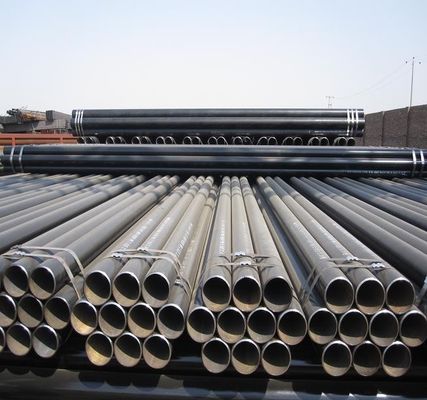 Black Painting Seamless Steel Tube ASTM A106gr. B SCH40 For Fluid Pipeline
